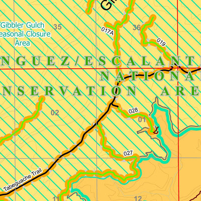 Bureau of Land Management - Colorado BLM CO GJFO Travel Management Map 13 Unaweep digital map