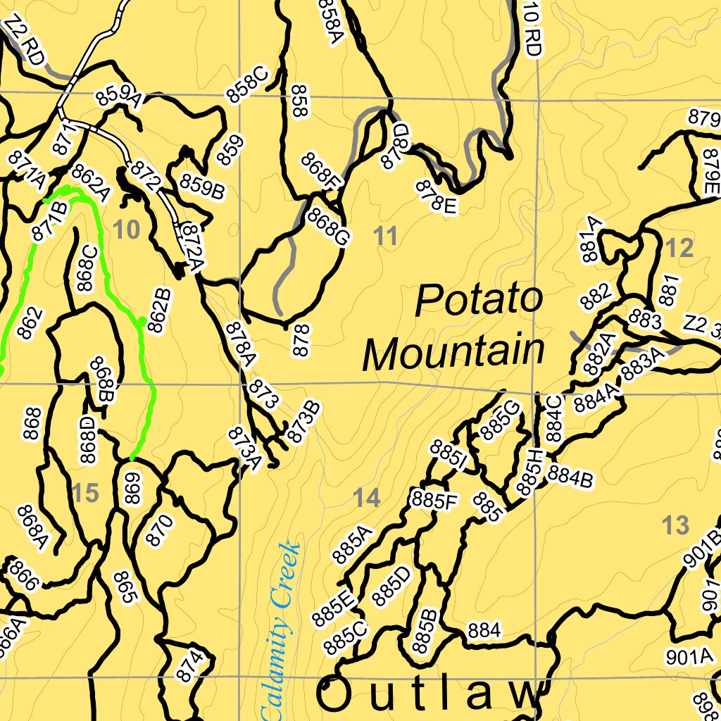 Blm Co Gjfo Travel Management Map 15 Sinbad By Bureau Of Land Management Colorado Avenza Maps 4158