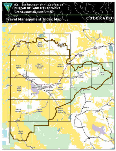 Bureau of Land Management - Colorado BLM CO GJFO Travel Management Map Bundle bundle