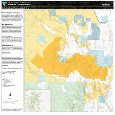 Bureau of Land Management - Colorado BLM CO TRFO McKenna Peak Wilderness Study Area digital map