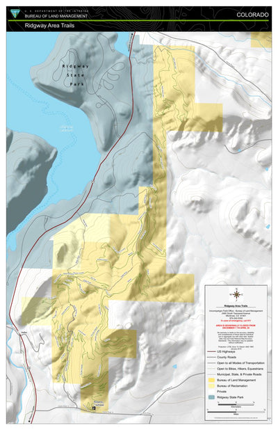 Bureau of Land Management - Colorado Ridgway Area Trails digital map