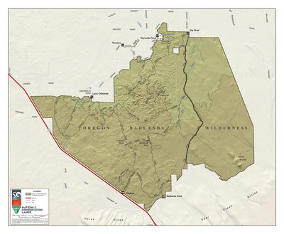 Bureau of Land Management - Oregon Oregon Badlands Wilderness (2014) digital map