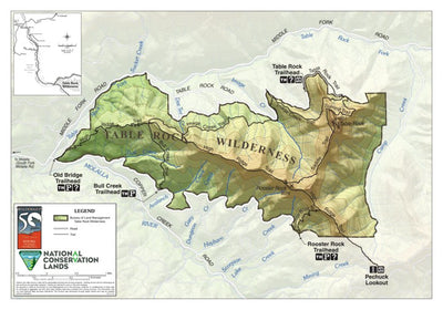 Bureau of Land Management - Oregon Table Rock Wilderness digital map