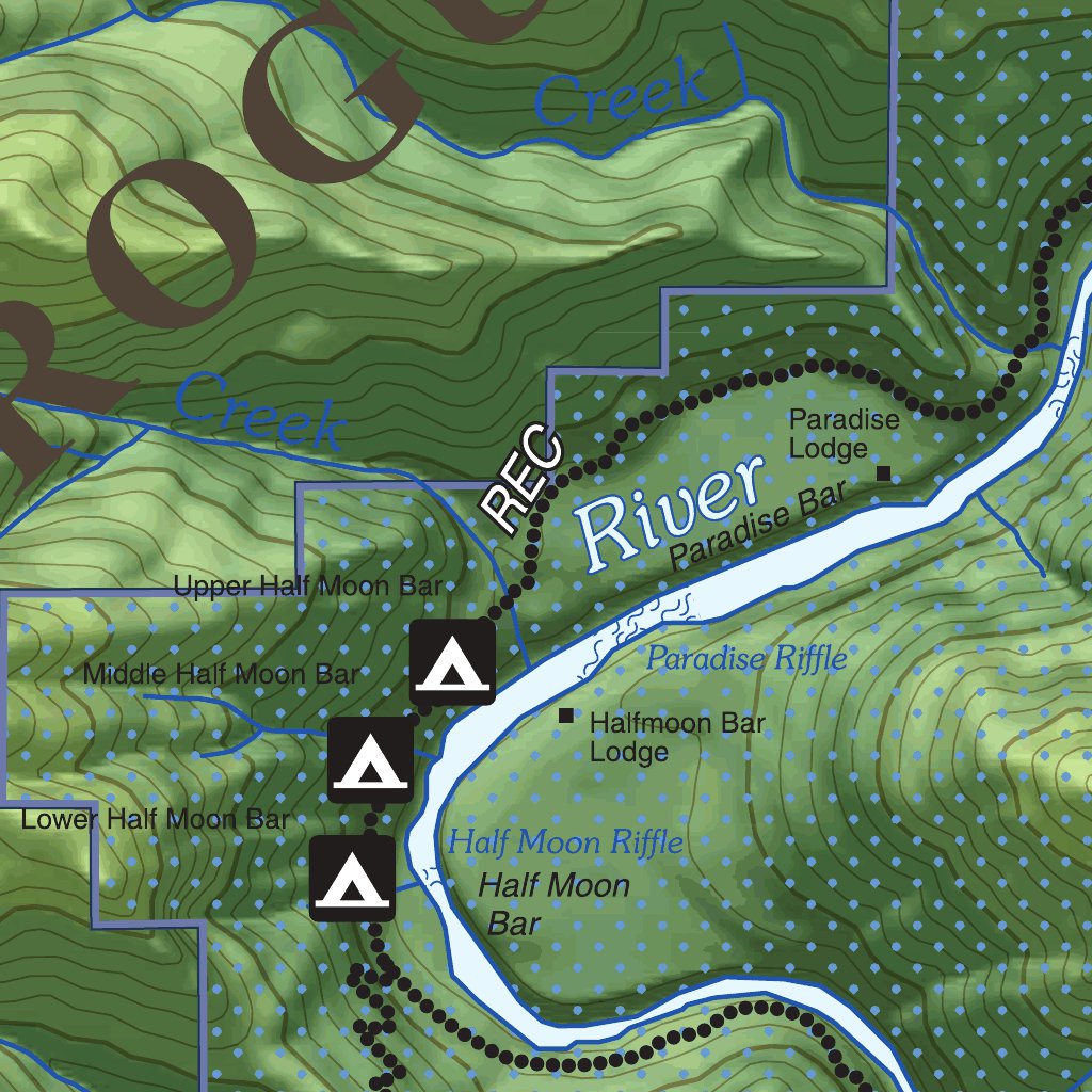 Wild Rogue Wilderness Map by Bureau of Land Management - Oregon