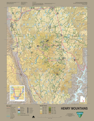 Bureau of Land Management - Utah BLM Utah Henry Mountains digital map