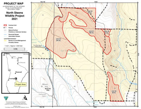 Burns Interagency Fire Zone NSteens01-05 digital map
