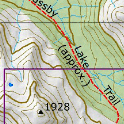 BV Backpackers Hudson Bay Mountain Area Overview Hiking Trails Map digital map