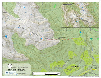 Sinclair Interactive Map Sinclair Plateau Hiking Trail Map by BV Backpackers | Avenza Maps