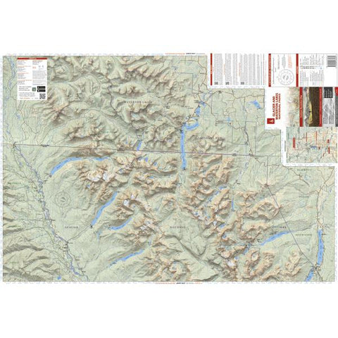 Cairn Cartographics Glacier and Waterton Lakes National Parks: North Half bundle exclusive