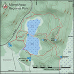 Canadian Map Makers Minnekhada Regional Park BC Canada digital map