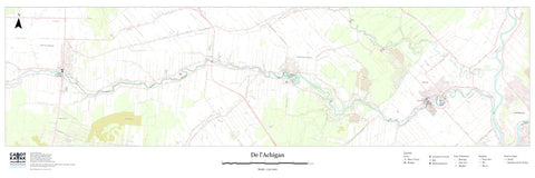 Canot Kayak Québec Achigan #2 digital map