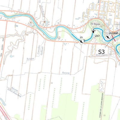 Canot Kayak Québec Achigan #2 digital map
