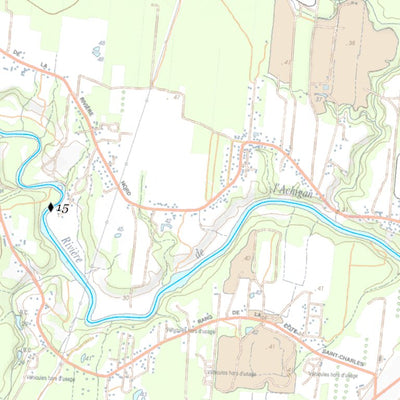 Canot Kayak Québec Achigan #2 digital map