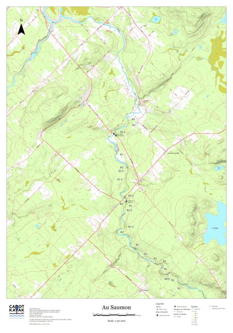 Canot Kayak Québec AuSaumon #2 digital map