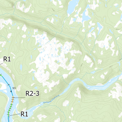Canot Kayak Québec Aux_Feuilles #5 digital map