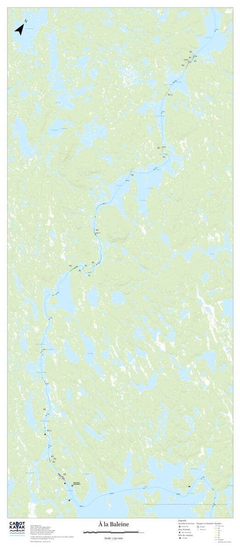 Canot Kayak Québec Baleine #2 digital map