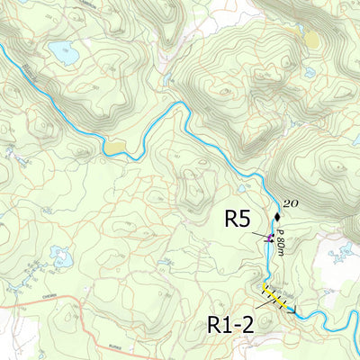 Canot Kayak Québec Blanche #2 digital map