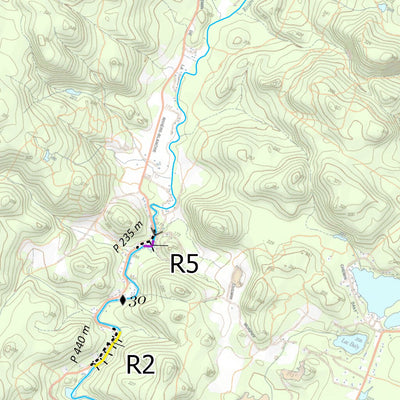 Canot Kayak Québec Blanche #2 digital map