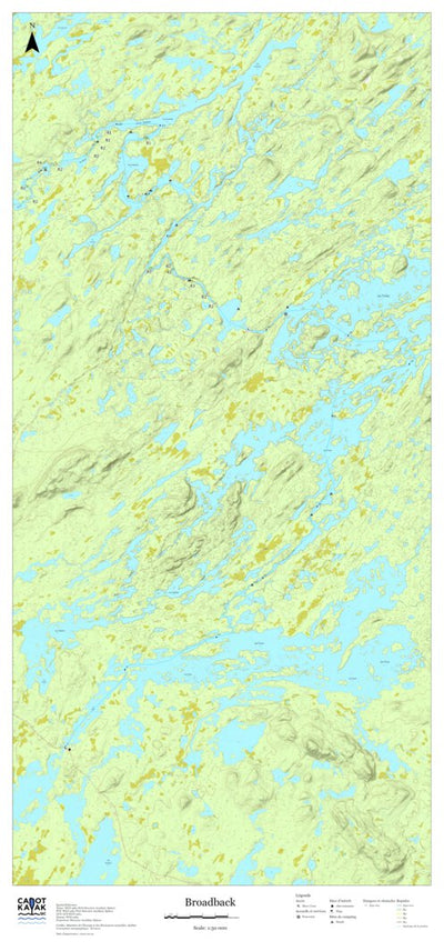 Canot Kayak Québec Broadback #1 digital map