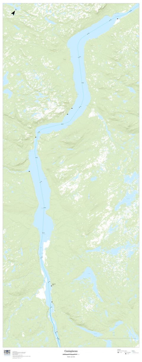Canot Kayak Québec Caniapiscau #2 digital map