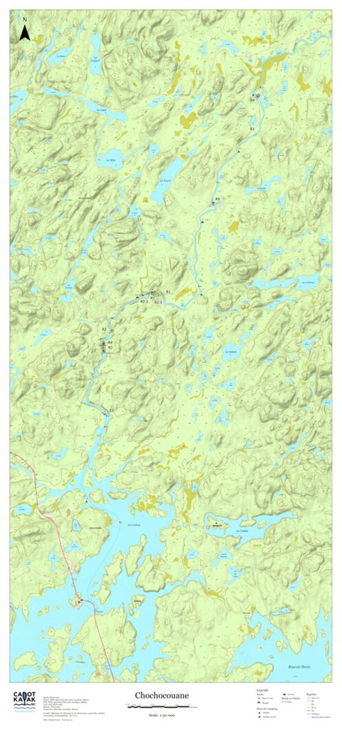 Canot Kayak Québec Chochocouane #4 digital map