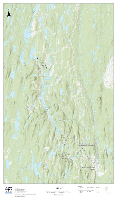 Canot Kayak Québec Daniel #2 digital map