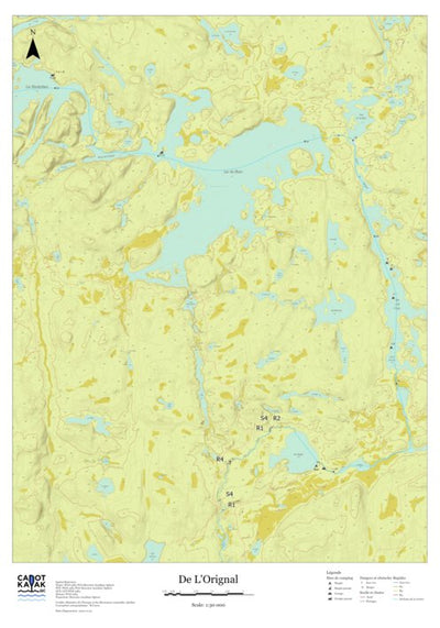 Canot Kayak Québec DelOrignal #1 digital map