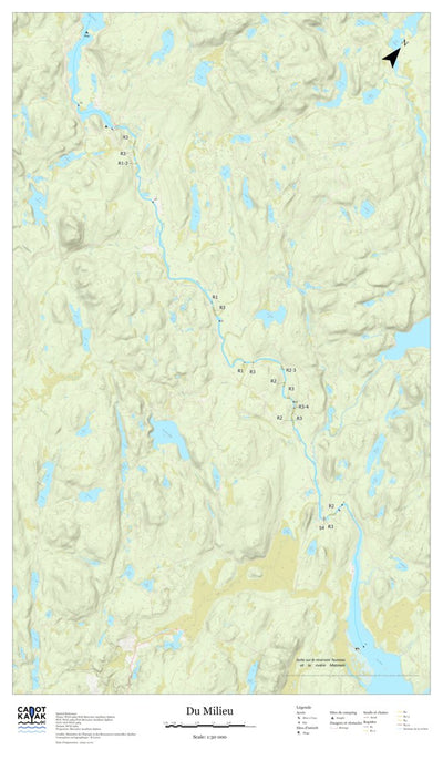 Canot Kayak Québec Du Milieu #2 digital map