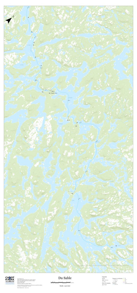 Canot Kayak Québec Du Sable #1 digital map