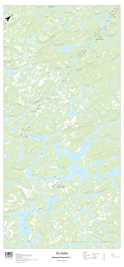 Canot Kayak Québec Du Sable #2 digital map