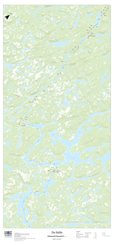 Canot Kayak Québec Du Sable #2 digital map