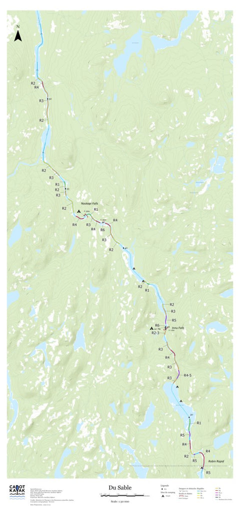 Canot Kayak Québec Du Sable #3 digital map