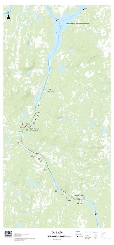 Canot Kayak Québec Du Sable #4 digital map