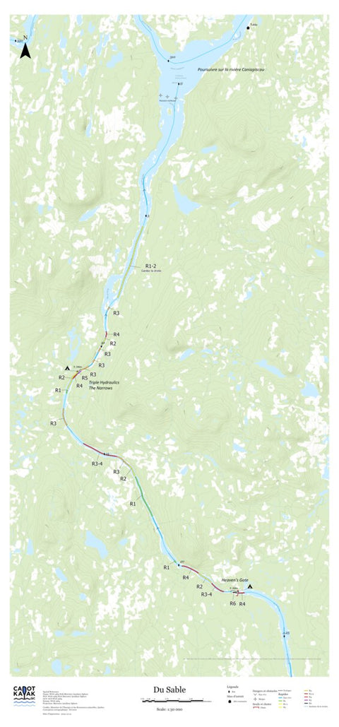 Canot Kayak Québec Du Sable #4 digital map