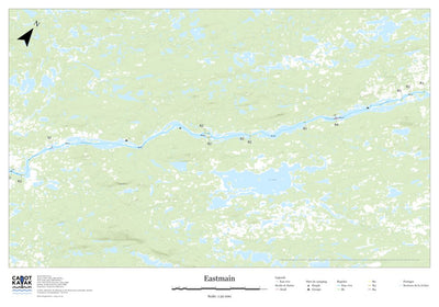 Canot Kayak Québec Eastmain #4 digital map