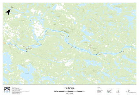 Canot Kayak Québec Eastmain #6 digital map