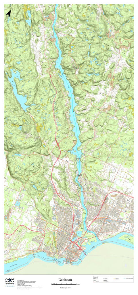 Canot Kayak Québec Gatineau #12 digital map