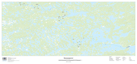 Canot Kayak Québec Kanaaupscow #1 digital map