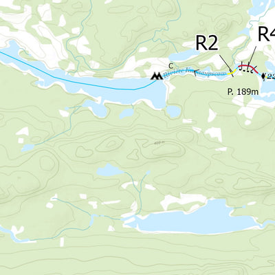 Canot Kayak Québec Kanaaupscow #3 digital map
