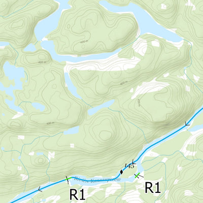 Canot Kayak Québec Kanaaupscow #5 digital map