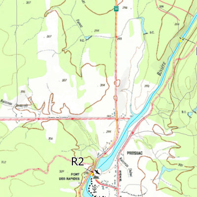 Canot Kayak Québec Kinojevis #1 digital map
