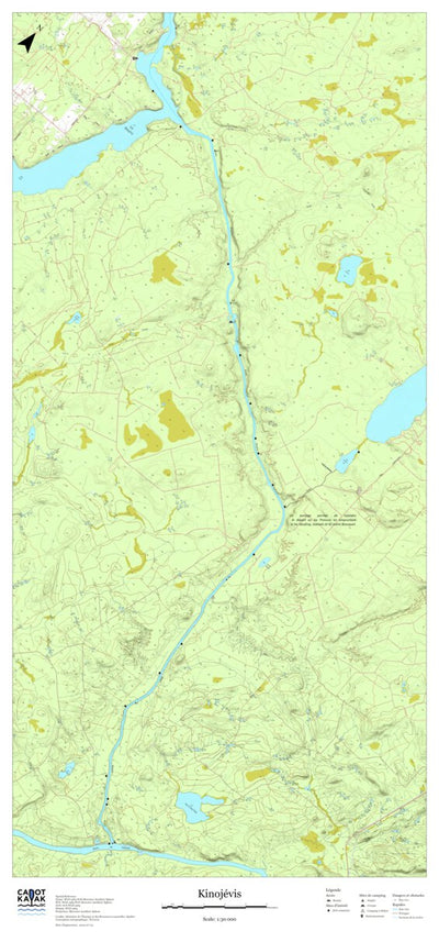 Canot Kayak Québec Kinojevis #4 digital map