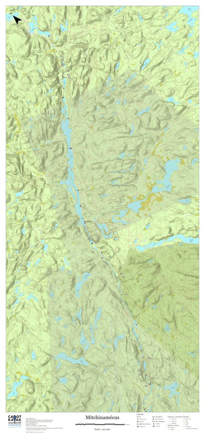 Canot Kayak Québec Mitchinamecus #2 digital map