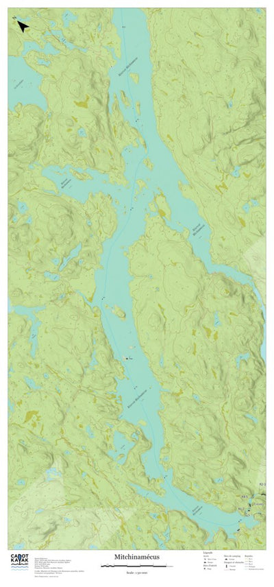 Canot Kayak Québec Mitchinamecus #4 digital map
