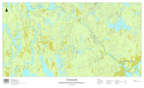 Canot Kayak Québec Normandin #2 digital map