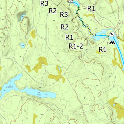 Canot Kayak Québec Normandin #2 digital map