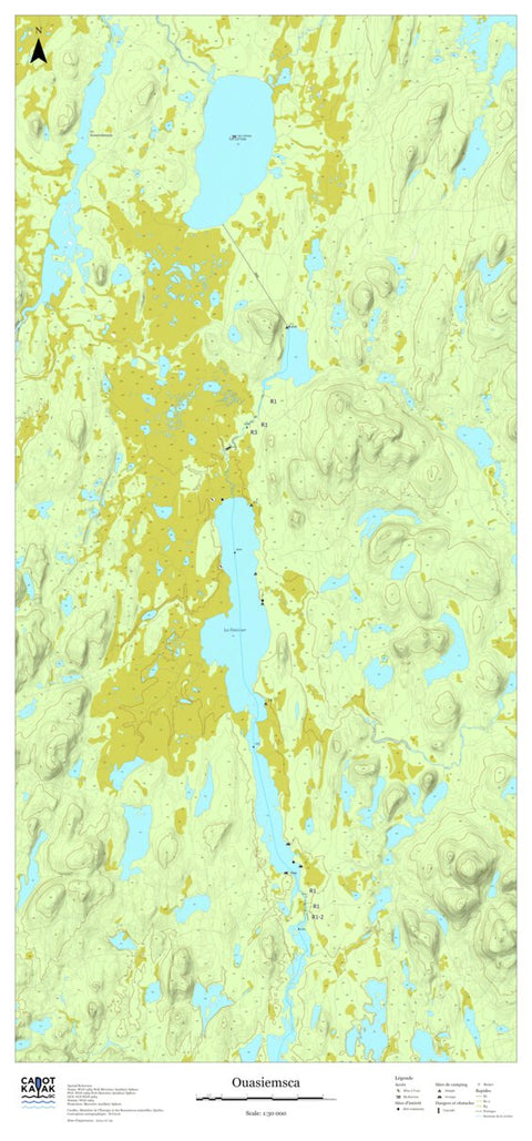 Canot Kayak Québec Ouasiemsca #1 digital map