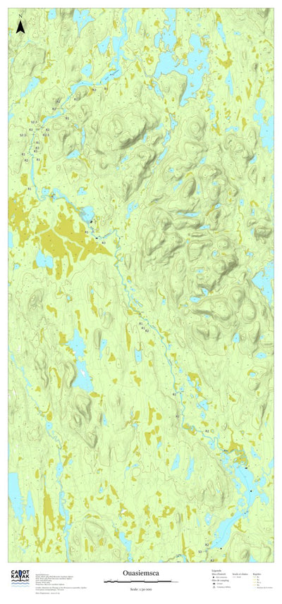 Canot Kayak Québec Ouasiemsca #2 digital map
