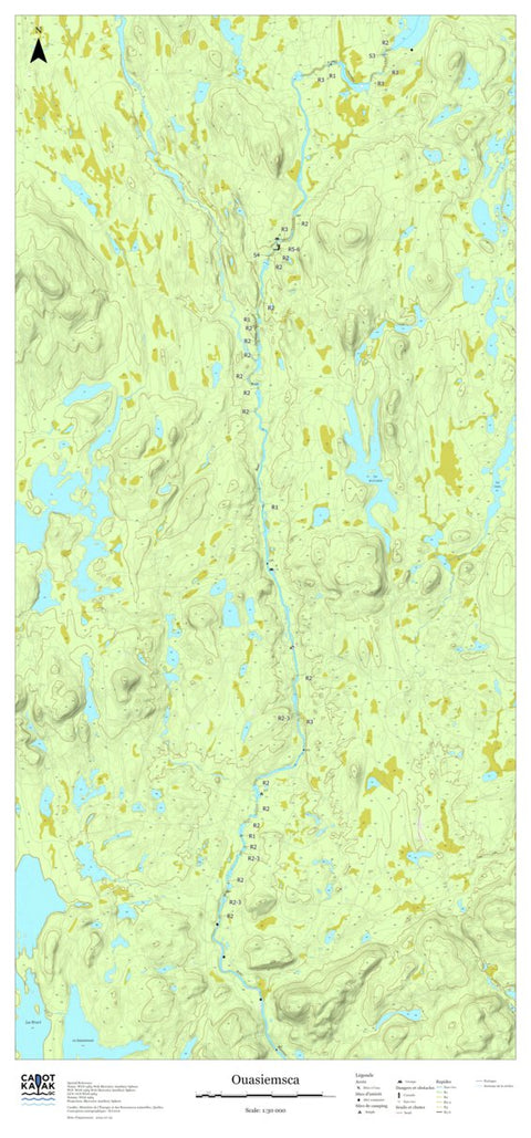 Canot Kayak Québec Ouasiemsca #3 digital map