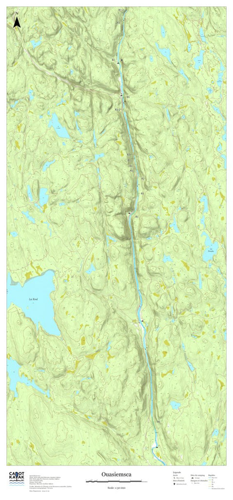 Canot Kayak Québec Ouasiemsca #5 digital map